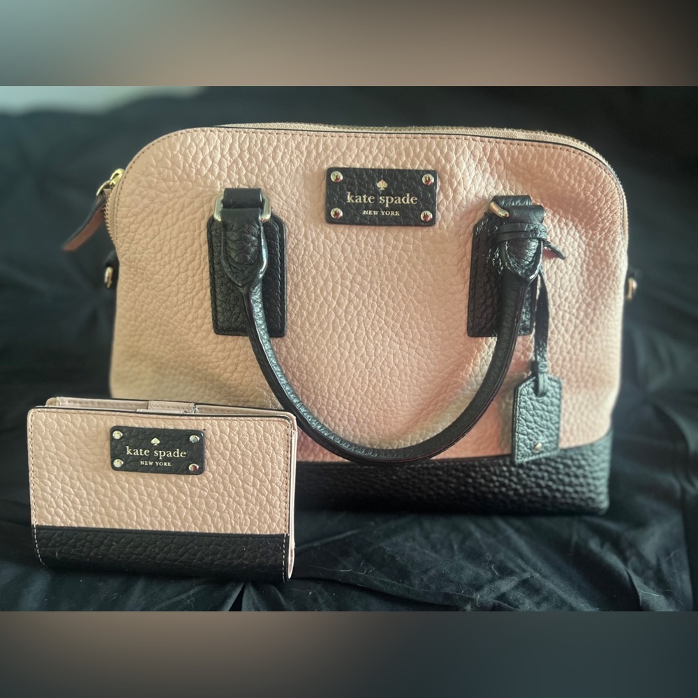 Kate Spade Colorblock - Satchel and *matching small wallet (sold as set)